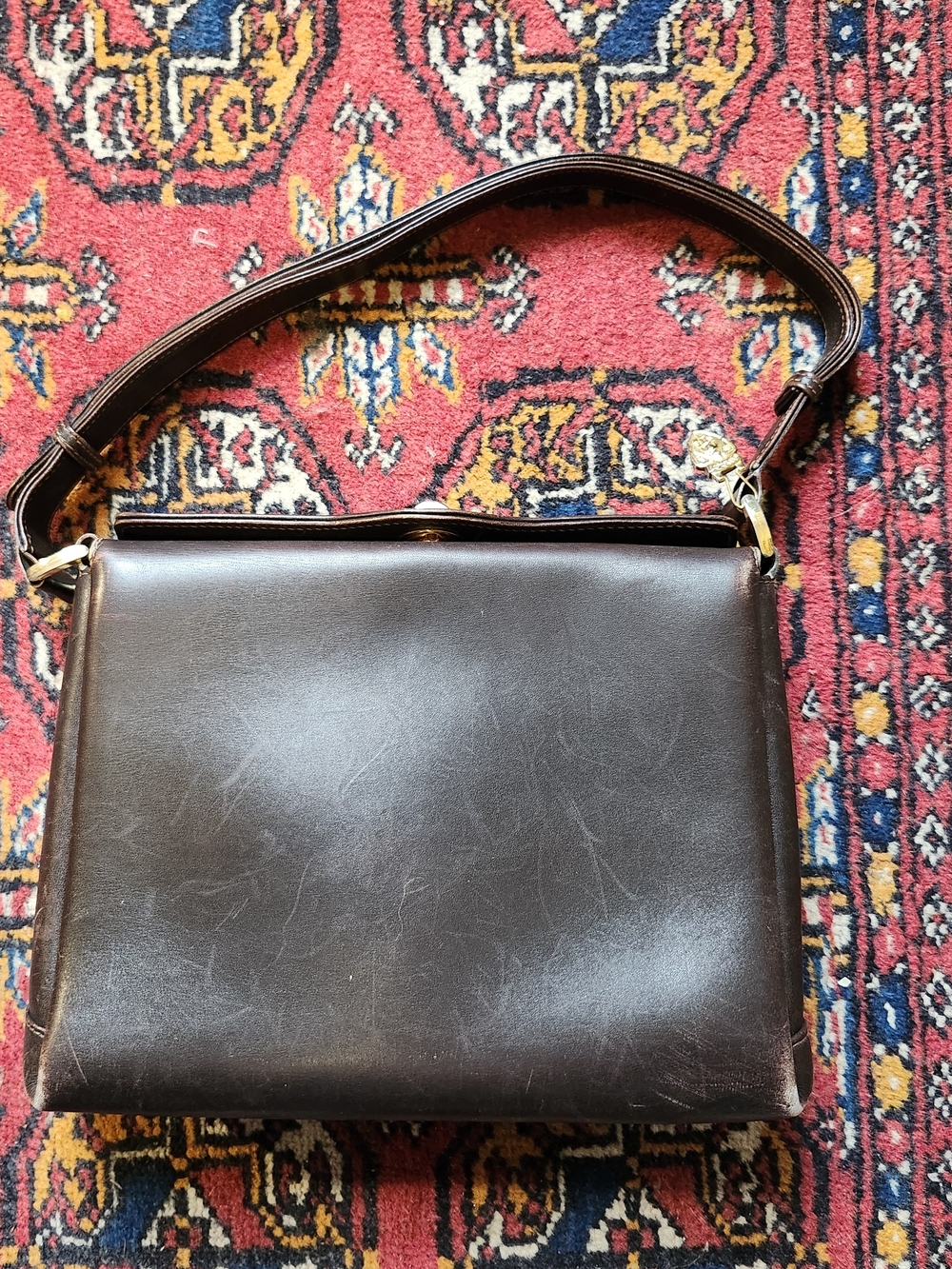 Vintage Brown Leather Purse